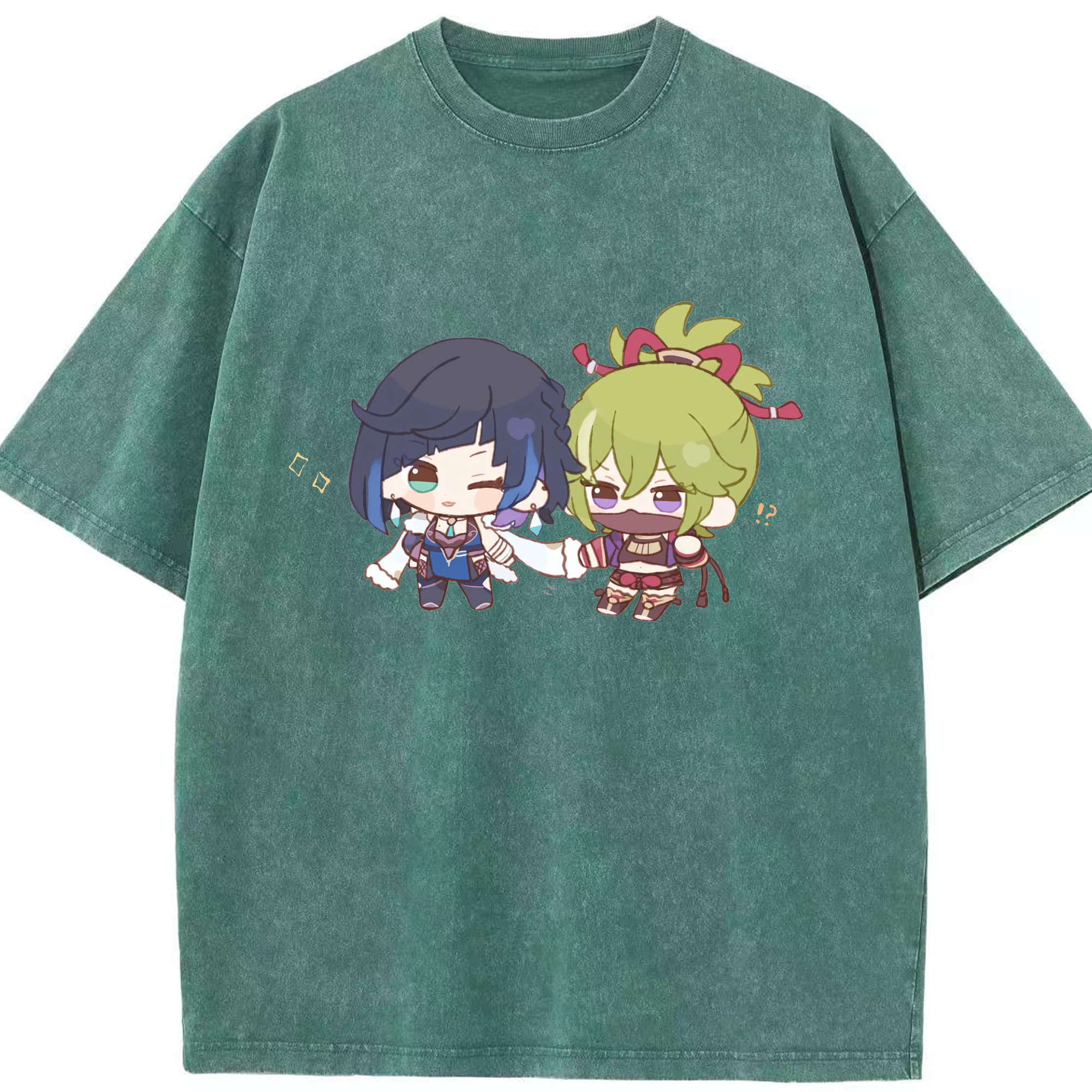 げんし神  久岐忍 くき しのぶ genshin Kuki Shinobu 綿100% ヴィンテージ風 半袖Tシャツ（フロントプリント）